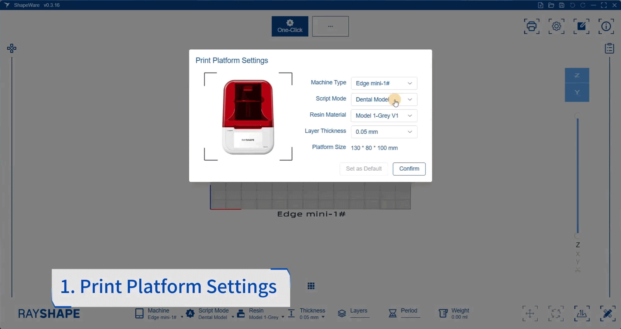 अस्थायी मुकुट पर क्लिक करें