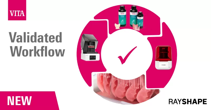 रेशेप और विटा उन्नत दंत 3 डी प्रिंटिंग के लिए राल संगतता को मान्य करता है